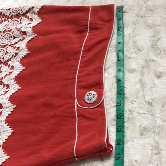 FLOREAT Orange Cream Crochet A-Line Skirt, 4 Sm - Picture 6 of 10